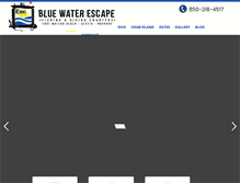 Tablet Screenshot of bluewaterescape.com